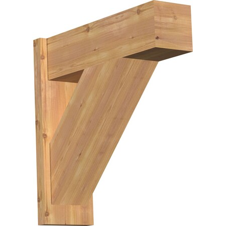 Ekena Millwork Traditional Block Smooth Outlooker, Western Red Cedar, 7 1/2"W x 24"D x 24"H OUT08X24X24TRA05SWR